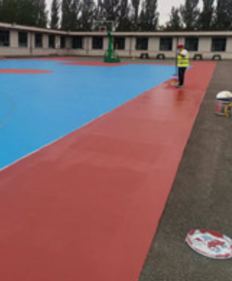 浦东旧篮球场地面改造翻新整改   
